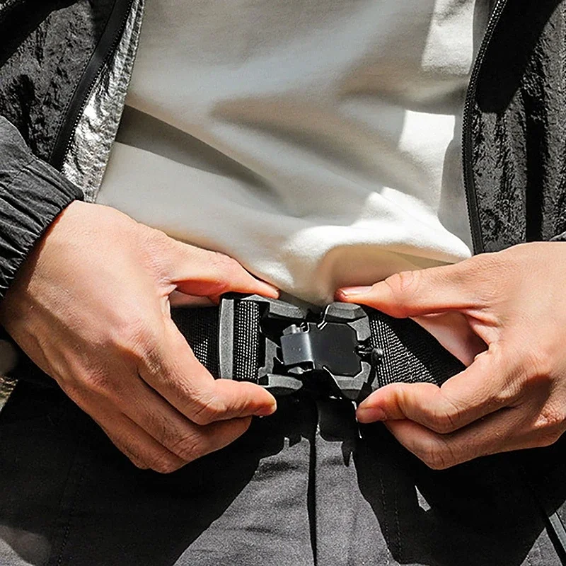 Genuine Tactical Belt Quick Release Magnetic Buckle Belt Soft Real Nylon Sports Accessories men and women belt BEST SELLERS