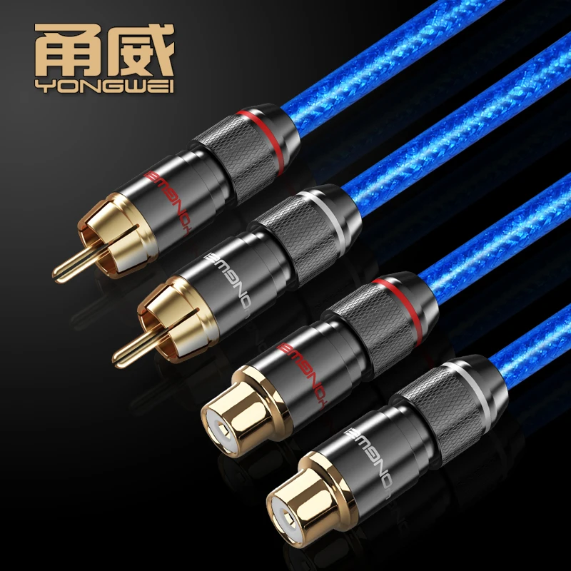 Yongwei Cable De Alta Fidelidad Rca A 2Rca, Cable De Audio Hi-Fi Premium De Alto Rendimiento, Cable De Interconexiion 2Rca A 2Rca