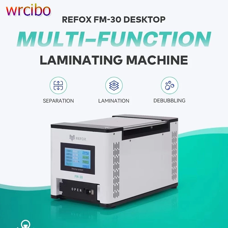 

Refox FM-30 Mini LCD Screen Separation/Lamination/Bubble Remover Machine Built-in Air Compressor & Vacuum Pump For Phone Repair