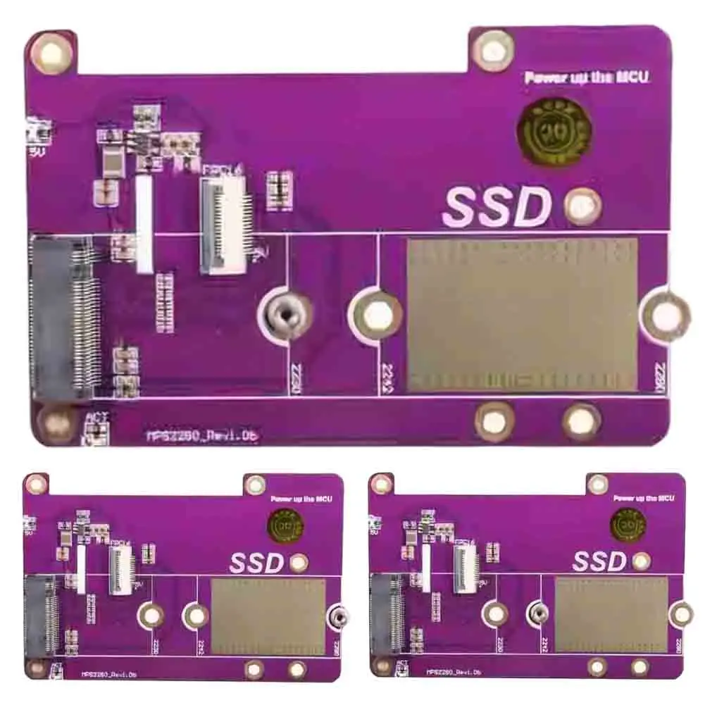 PCIe to M.2 NVMe SSD ָ Ʈ ̺ , Raspberry Pi 5  ֺ , M.2 2230/2242/2280 SSD