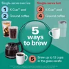 5-in-1 International Coffee Machine Brew Pods Grounds Carafe Touchscreen Reservoir Compact 1