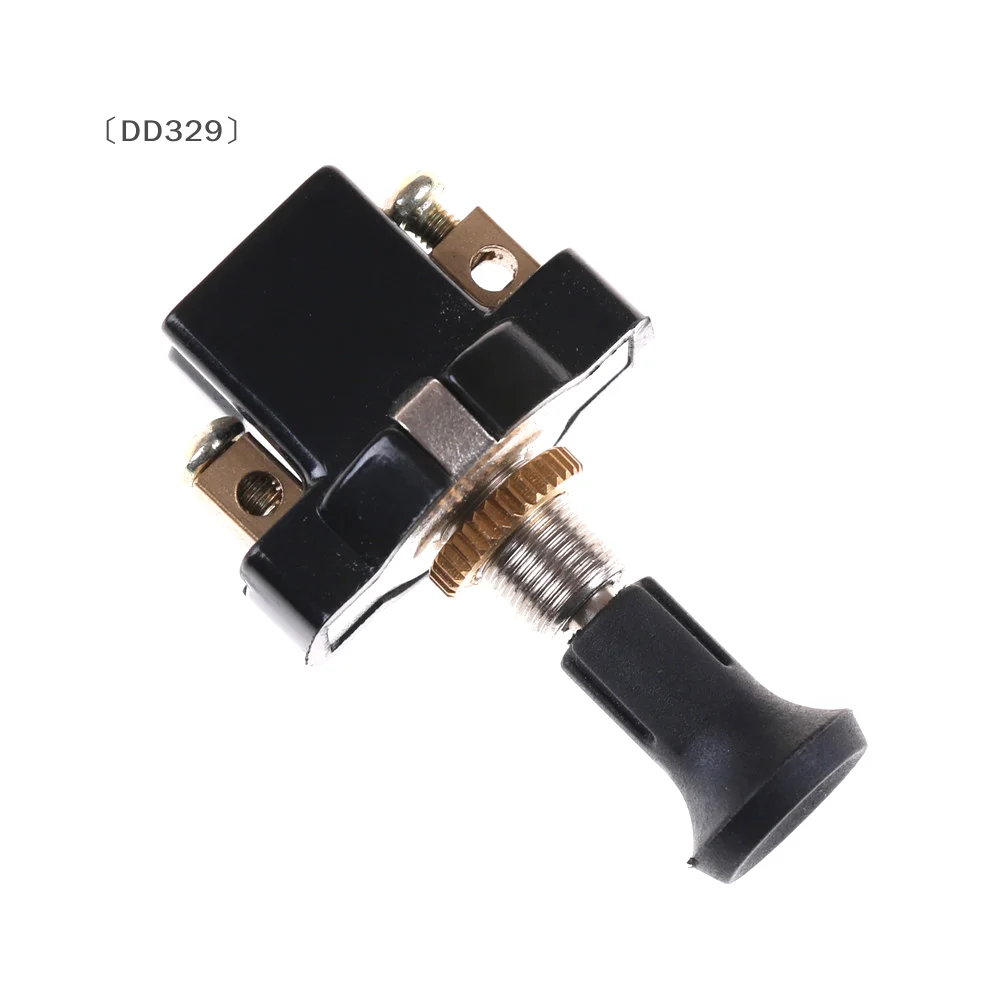 〔DD329〕High performance On-Off Long Push Pull Switch 12V Screw Terminals Universal Power Switch for Cars & Trucks