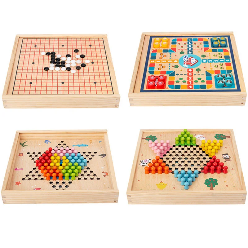 Juego De Ajedrez Chino Xiangqi De Madera De Haya – Tablero De Cuero PU Y Piezas Duraderas