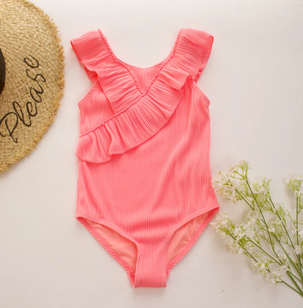 Children Swimsuit One Piece for Girls Kids Summer Beachwear