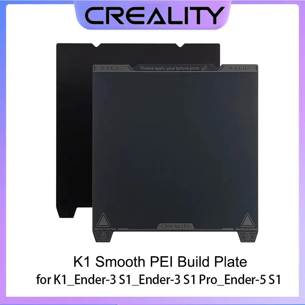 

CREALITY K1 Smooth PEI Build Plate Kit 235*235mm Excellent Adhesion High Strength and Wear Resistance High Flatness