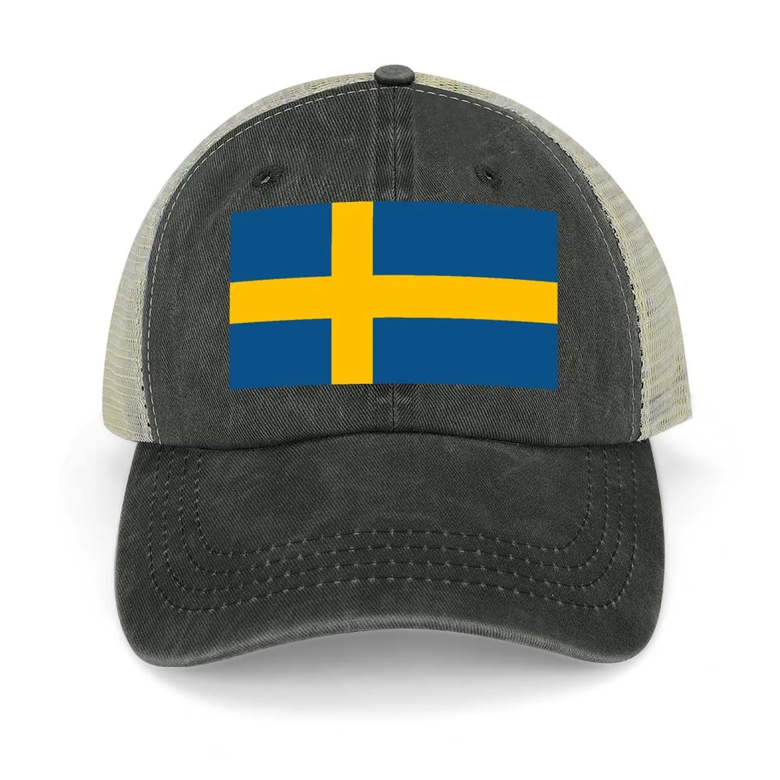 

Sweden flag Cowboy Hat Sports Cap Dropshipping Beach Men Caps Women's