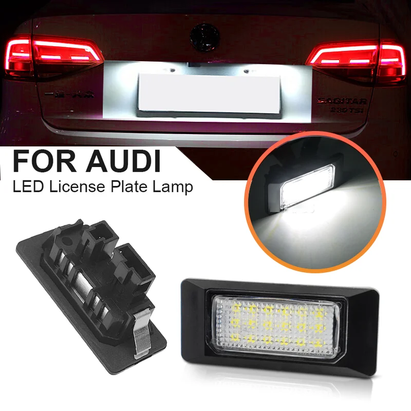 Audi A5 Led Number Plate Lights 1Pair LED Number Plate Light For