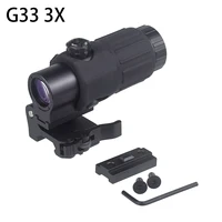 Tactical 3X Magnifier Unity Fast Mount 2.26 Inch Optics Riser For G33 G43 G45 Scope 551 552 553 558 Holographic Red Dot Sight 2