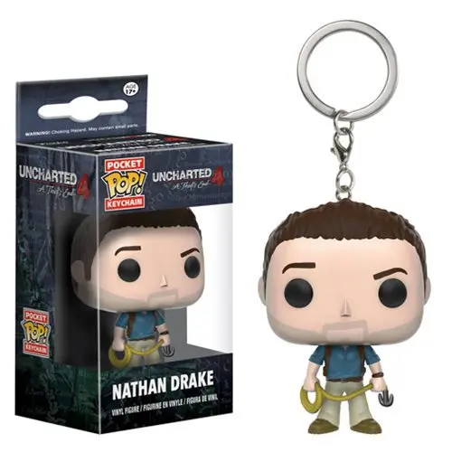 Funko Pop Movie Portachiavi Toy Game Uncharged Natan Drake Pocket Pop Portachiavi Toys