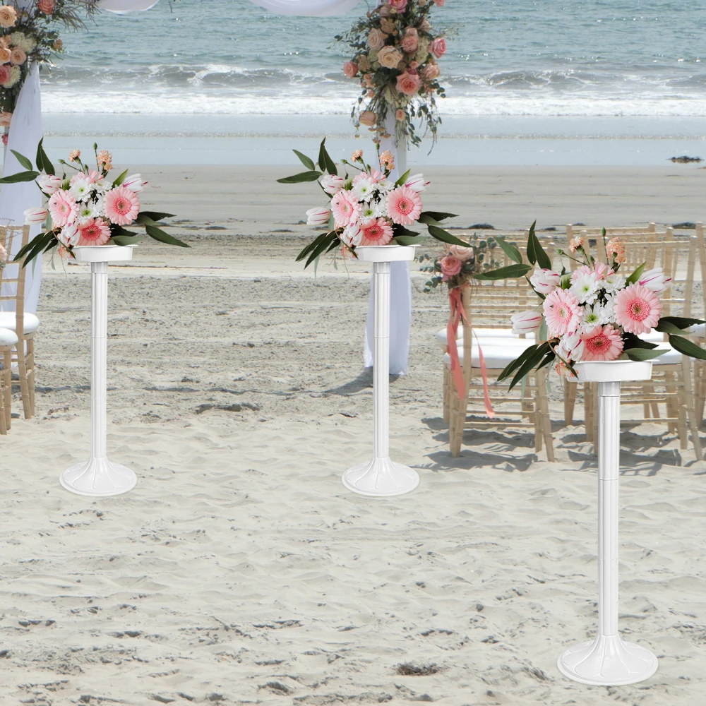 

10 шт. высококлассных цветов, украшение, белая римская колонна, 50 см, высота, стеллаж для цветов, для оформления свадьбы, детского праздника