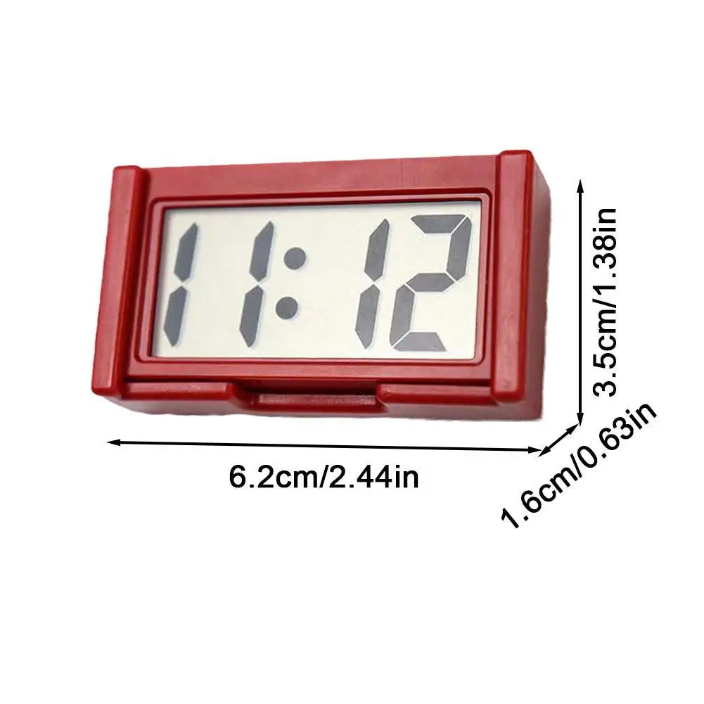 Car Electronic Clock Dashboard Time Electronic Digital Display Car Clock Self Adhesive Simple Digital Clock Car Accessories - 6