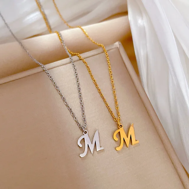 Silver Plated Initial M Necklace 113 Purchase Birthstone Charm Separately -  Etsy