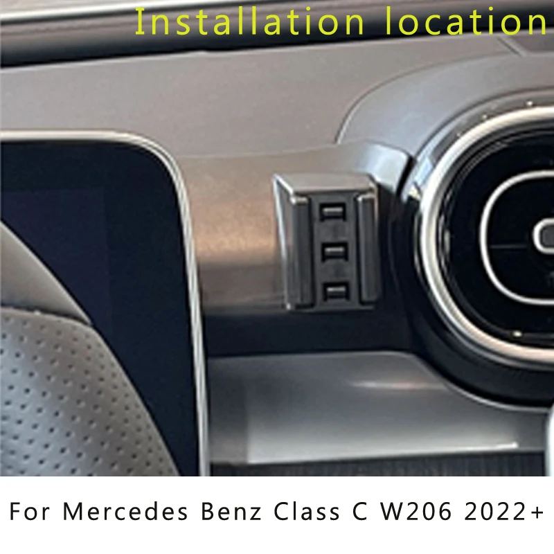 Adjustable Car Phone Mount Holder For Mercedes Benz Class C W205 W206 GLC X253 2015