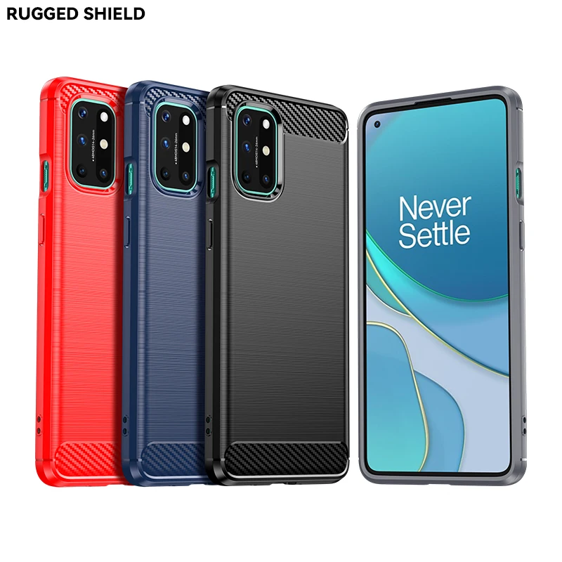 

Case for OnePlus 8T,OnePlus 8 Pro Case Brushed Carbon Fiber Texture Soft Flexible TPU Shockproof Case for OnePlus 8T Plus 5G