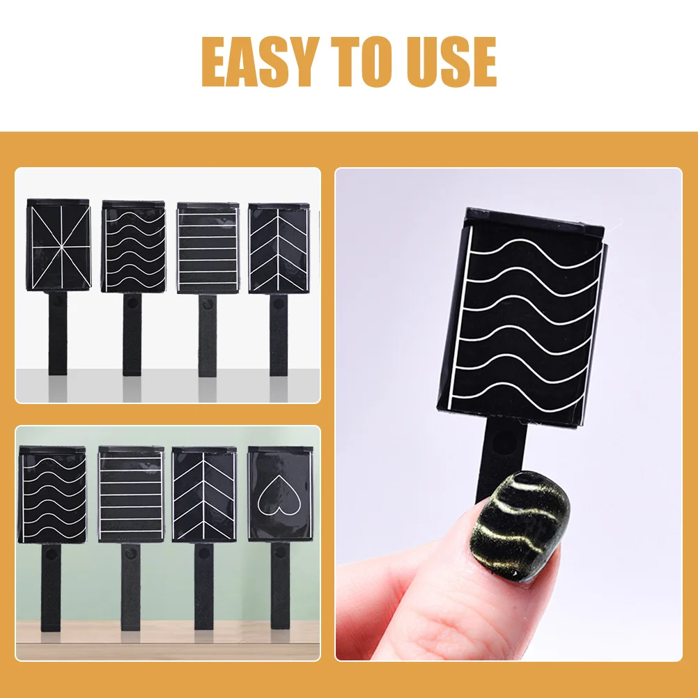 5pcs Cat Eye Magnetic Nail Polish Kit with Nail Magnet Professional Nail Art Tools for Captivating and Mesmerizing Designs 2