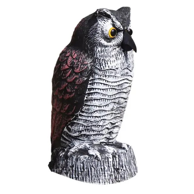 Kerti Bagoly Csaló Madár Scarer Vivid Owl Madárijesztő Elhajtja A Galambokat Kültéri Gyep Dísz Dekoráció