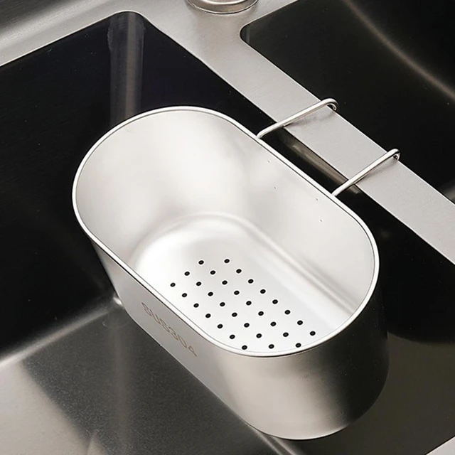 Sink Drain Basket Hook Style Quick Drainage Sink Strainer Basket