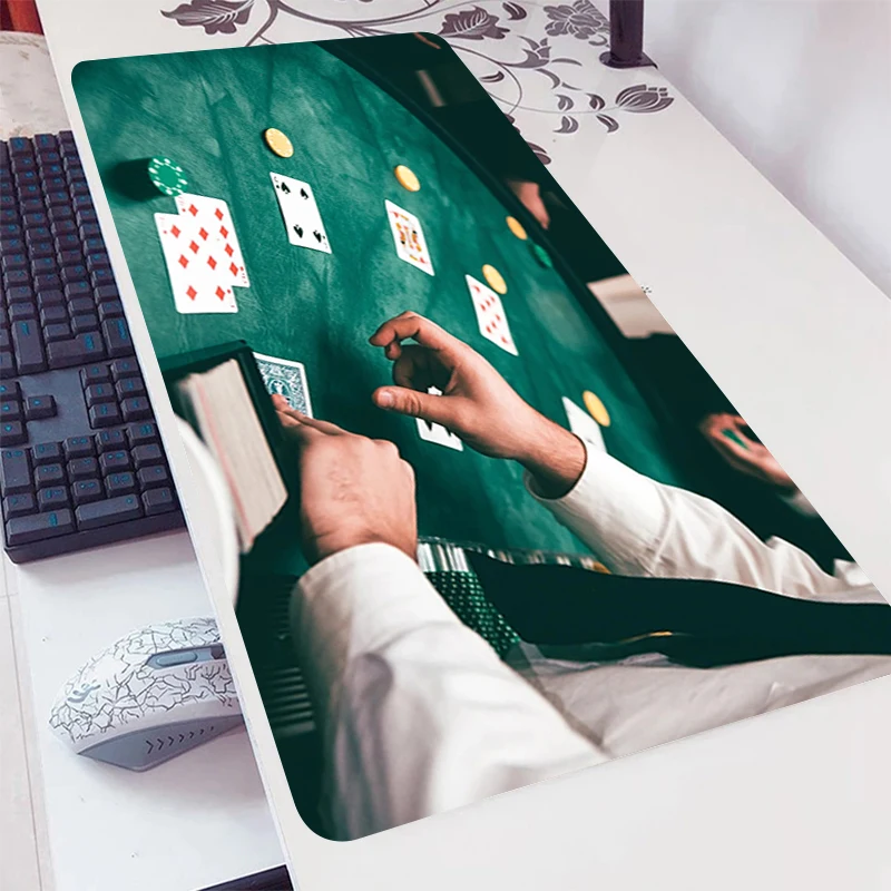 Mouse Pad Poker Table Alfombrilla Gaming Accessories Non-slip Large Mausepad Gamer Tapis De Souris Desk Mat Podkladka Pod Mysz