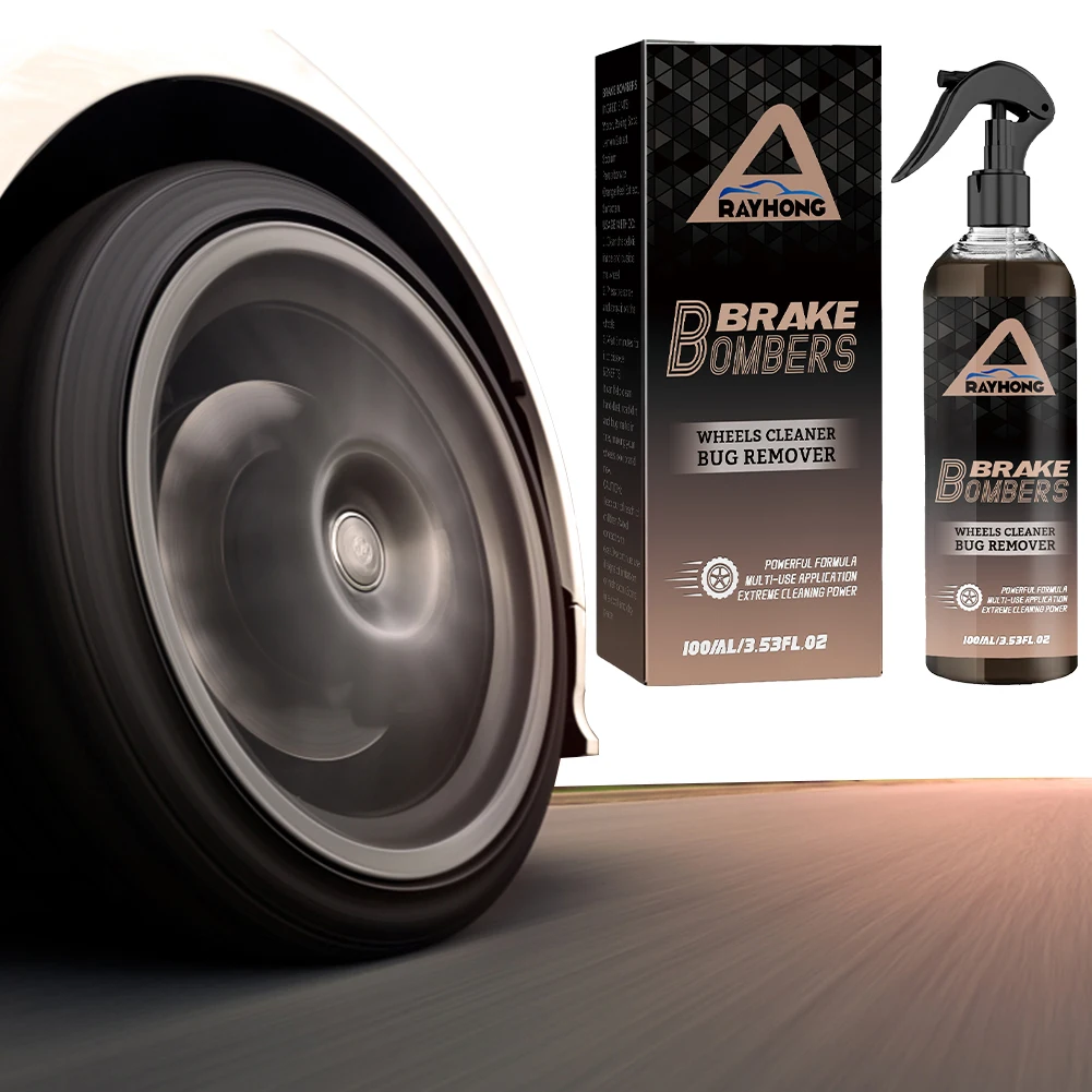 100ml Wheel Cleaner Spray Long Lasting Tires Dust Remover Tire Refurbishing Agent Car Maintenance Supplies