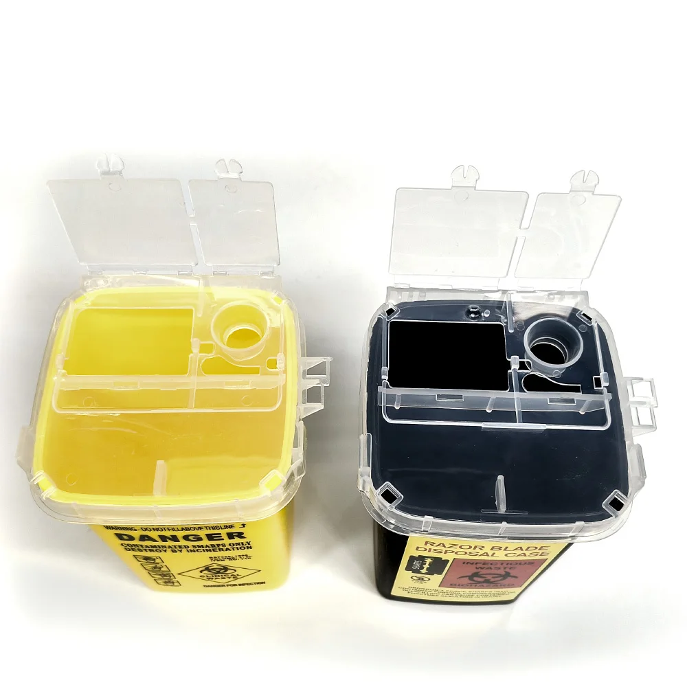 Tattoo Waste Box 1L plastic medical supplies container disposable needle tips recycling buckets collection accessories