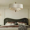 Japanese Wabi Sabi Cloth Ceiling Chandelier For Living Room Island Bedroom LED Pendant Light Modern Home Decor Lighting Fixture 4
