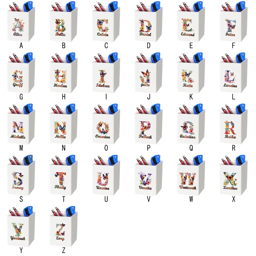 Customized Name Practical Acrylic Pencil Cup Desk Organizer Pen Holder Makeup Brush Storage Office Accessories Study Organizer 6