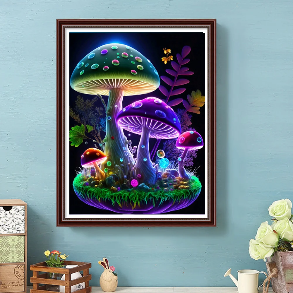 Mushroom Forest - Full Round - Diamond Painting (30*40cm)