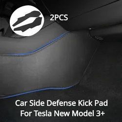 Car Side Defense Kick Pad for Tesla New Model3 Highland 2024 Rear Armbox Anti-kick Pad Protect Pad Car Accessories Decoration