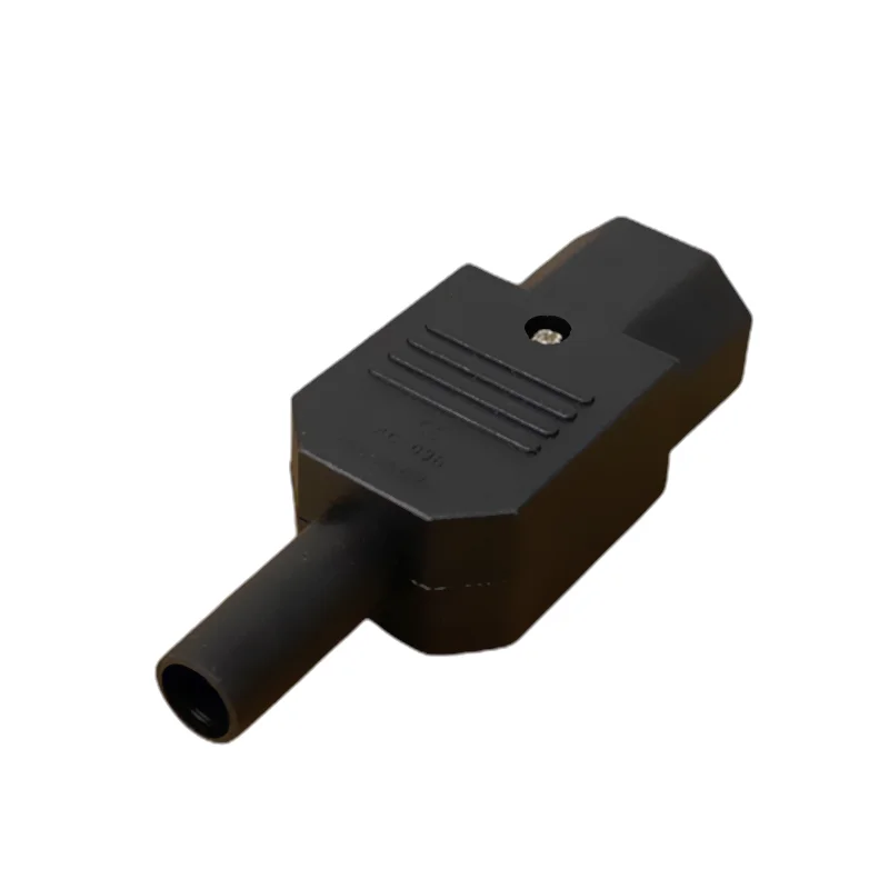 IEC 스트레이트 케이블 플러그 커넥터 C13 C14 10A 250V 검정색 여성 남성 플러그 Rewirable 전원 커넥터 3 핀 AC 소켓