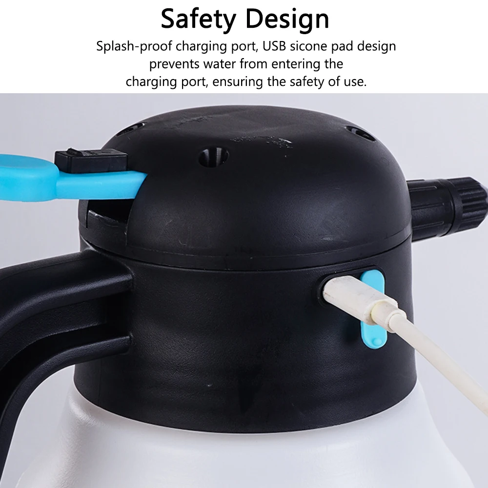 Car Washing Foam Sprinkling Pot Electric Car Cleaning Bottle Bottle Watering Cans 1.8L Foam Sprayer Manual Sprayer 6