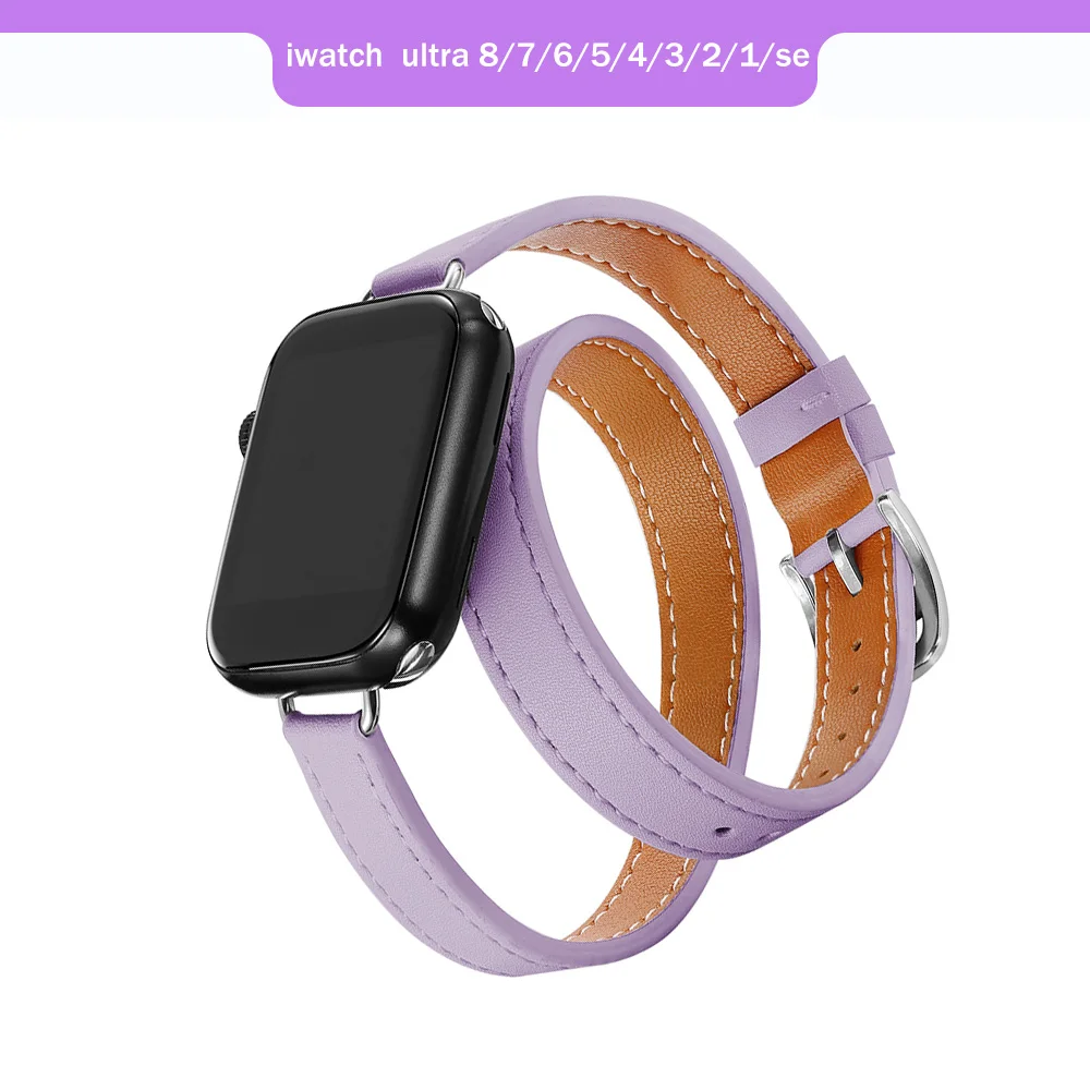 Luxurious Double Tour Leather Strap