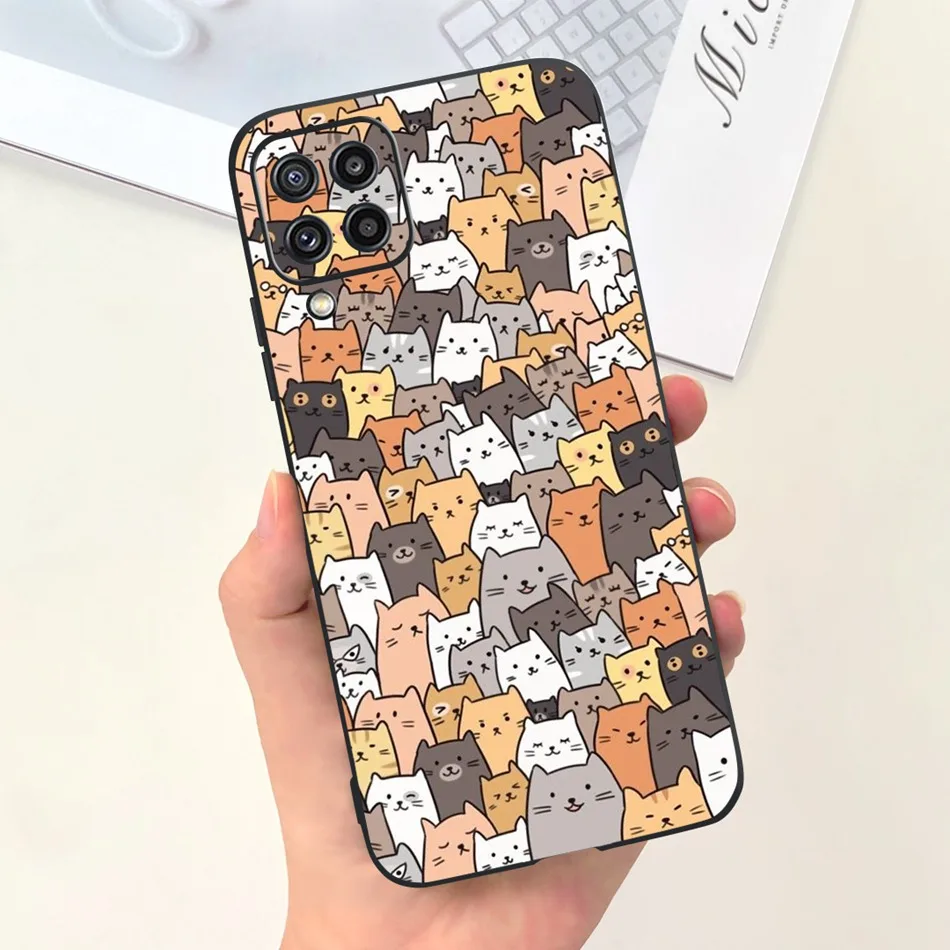 Cute Cat Cartoon Candy Color Soft Silicone Phone Case