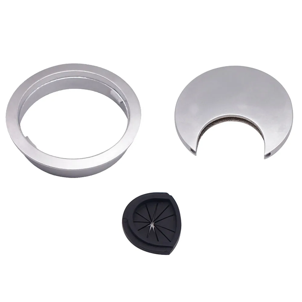 Œillet De Câble Métallique Pour Bureau - Finition Brossée, Diamètres 50/60/80mm, Gestion Des Câbles De Table