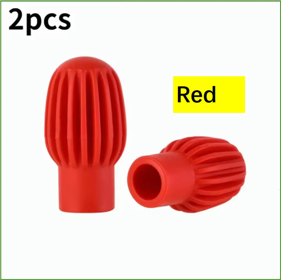 2 Stück/4 Stück Drum Mute Silikonhüllen – schweißgedrehte Klangschalldämpfer, Übungstipps, Drumstick-Kopf-Gummihülsen für leises Trommeln – Detail 8