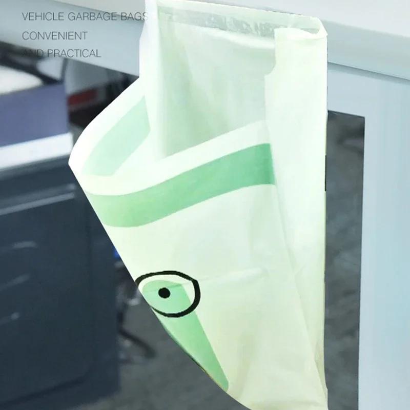 Car Trash Bags Home Self-Adhesive Rubbish Holder Disposable Biodegradable Garbage Storage Bag Auto Interior Accesorios 15pcs