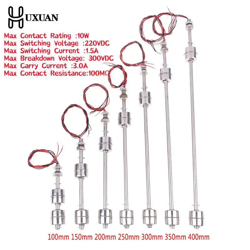 Description Picture 4 of item1PCS Stainless Steel Float Switch Tank Liquid Water Level Sensor Double Ball Float Switch Tank Pool Flow Sensors