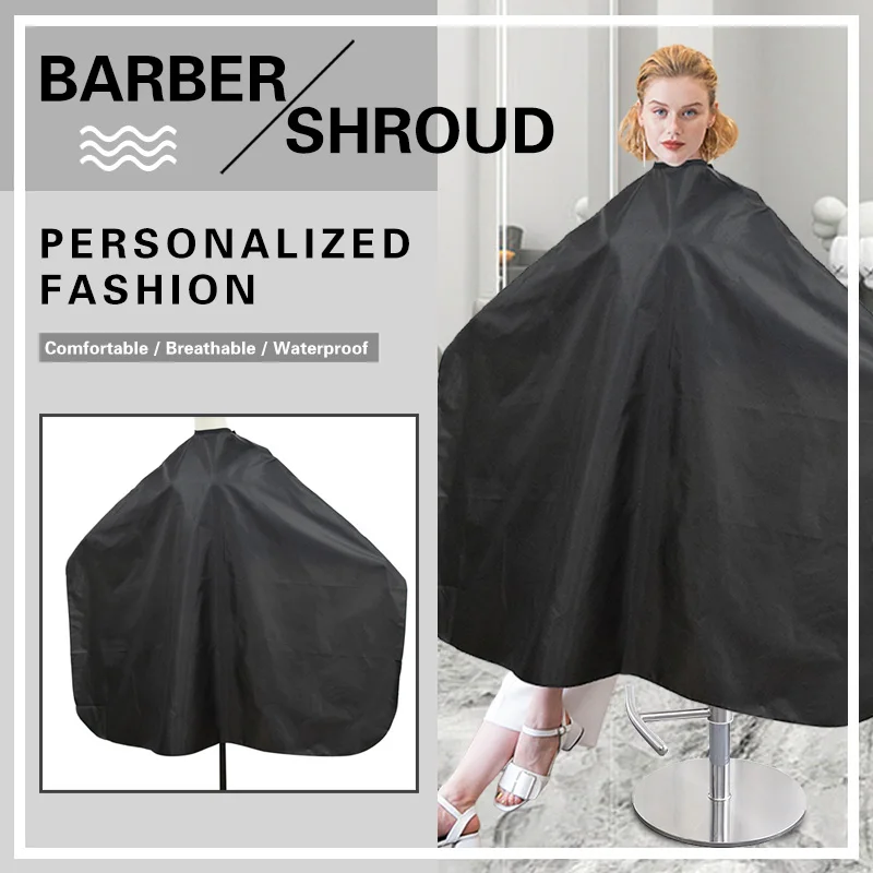 

Barber Black Haircut Cloth Salon Waterproof Cape Hairdresser Anti-Static Apron Hair Cut Hairdress Gown Hairdressing Coat