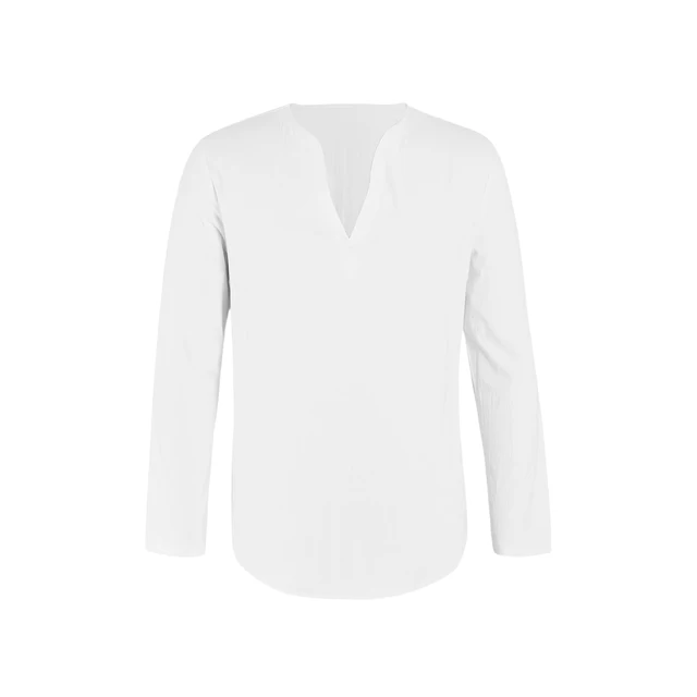 Camiseta Estilo Casual Masculina: Conforto e Estilo para o Dia a Dia 3 Camiseta Masculina Casual com Gola V Manga Longa