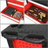 30.5" L X 18" W X 38" H 5-Drawer Lockable Slide Tool Chest Rolling Tool Cart Cabinet (TOOLS-00001)with Keys  Red Upgrade Package 6