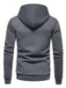 Waffle Pattern Hoodie, Cool Hoodies For Men, Men's Casual Solid Pullover Hooded Sweatshirt Streetwear For Winter Fall, As Gifts 6
