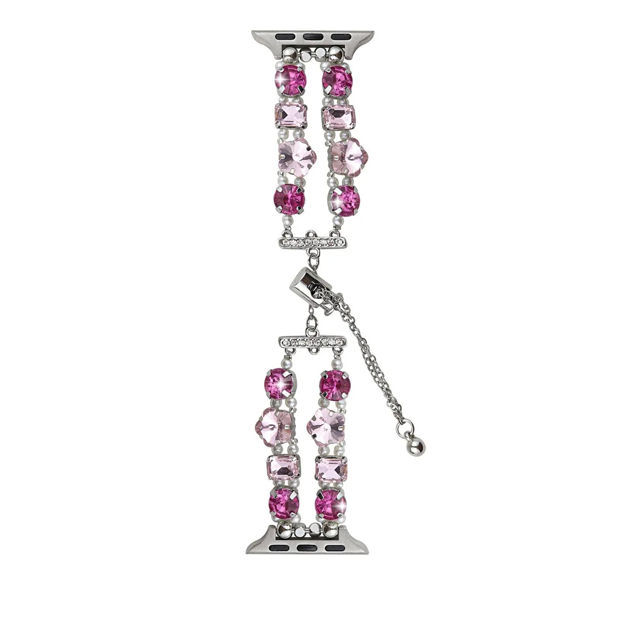 Cinturino per orologio in acciaio inossidabile per gioielli per iWatch Ultra 2 Series 10/9/8/7/6/5 Cinturino per orologio alla moda 42/44/45/46/49mm 38/40/41mm_voghion.com