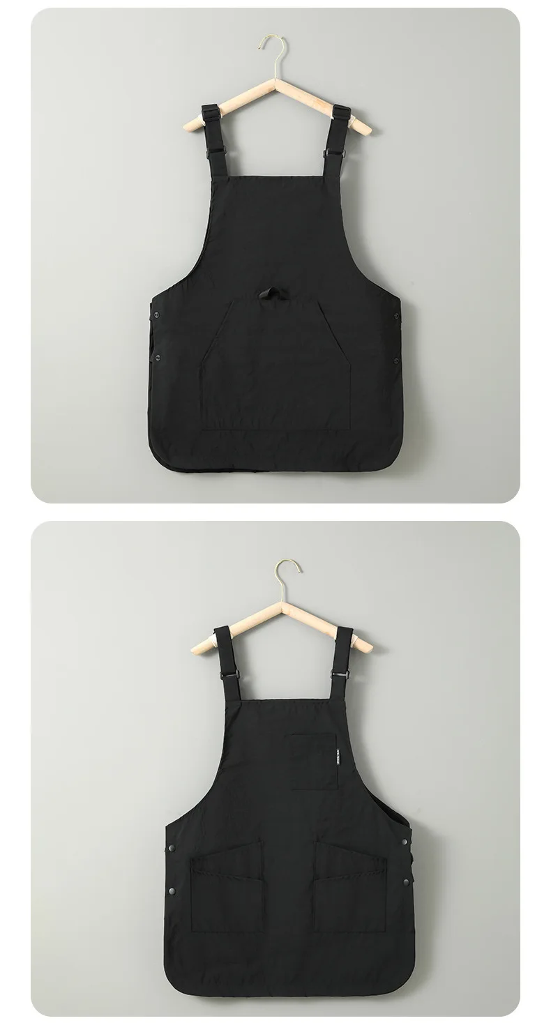 Neues Design, personalisierte Logo-Küchenschürze, wasserdicht und schnell trocknend, für Erwachsene, Unisex, doppelseitiger Schutz, Lätzchen – Detail 13