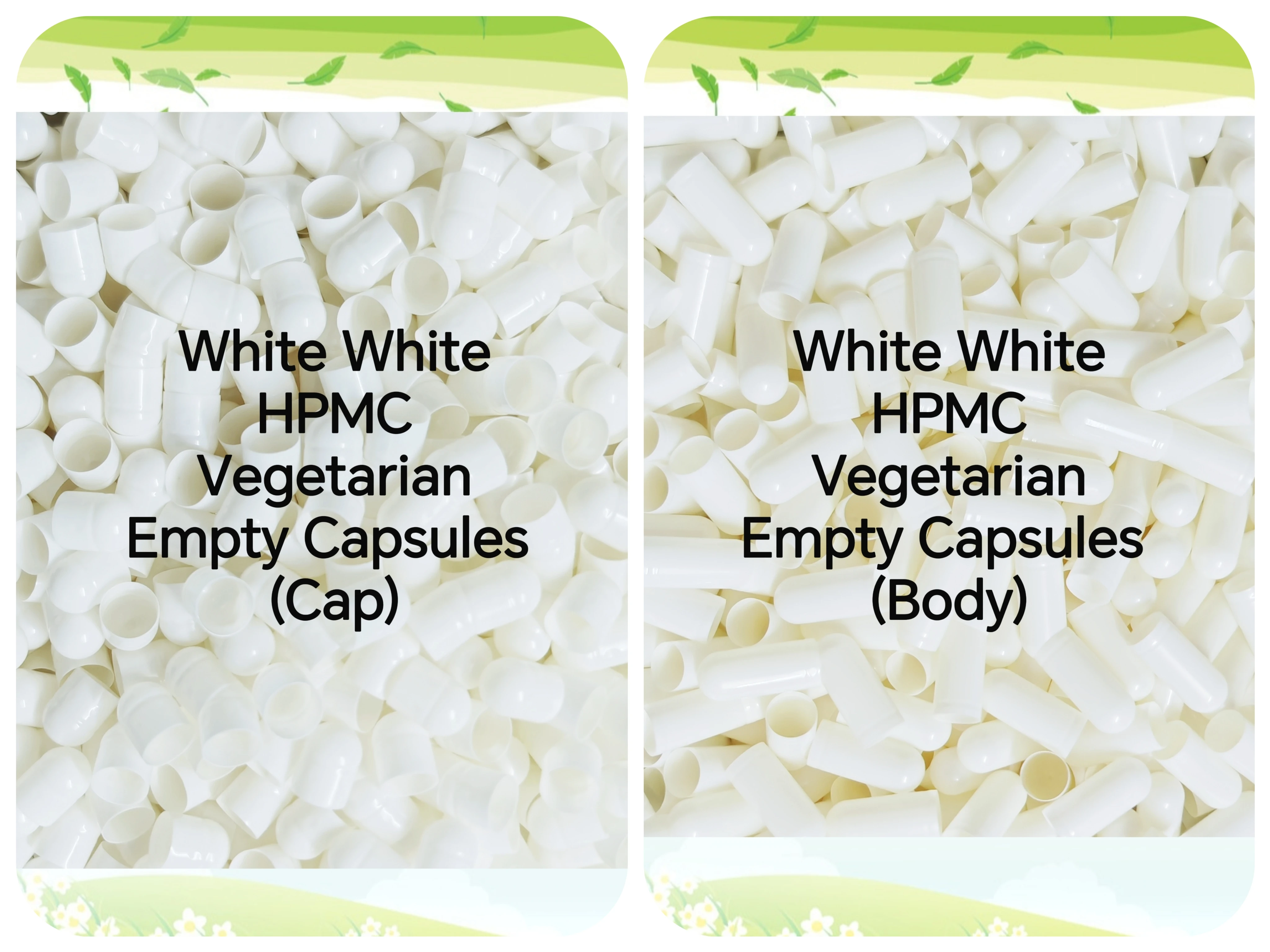 5000PCS 000#00#0#1#2#2#3#4# HPMC Vegan Capsule HPMC Empty Vegetarian Capsules HPMC Celloluse Medicine Capsules empty capsules