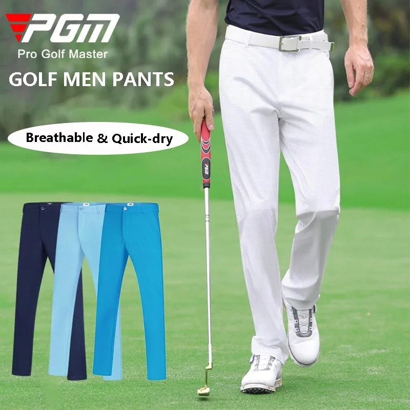 

PGM Men Hight Elastic Golf Pants Male Quick-dry Breathable Sport Trousers Men Autumn Straight Sweatpants Golf Clothing XXS-XXXL