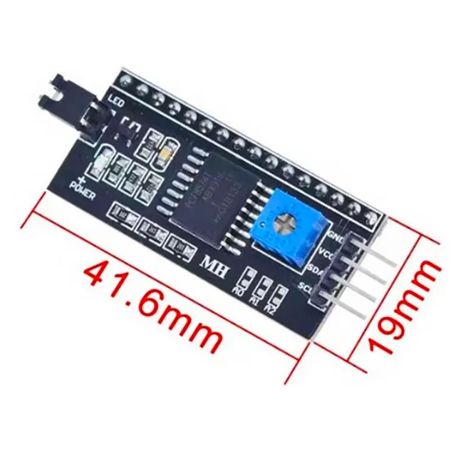 LCD1602A Синий/зеленый экран IIC/I2C 1602 ЖК-модуль, совместимый со светодиодным экраном Arduino r3 с подсветкой 6