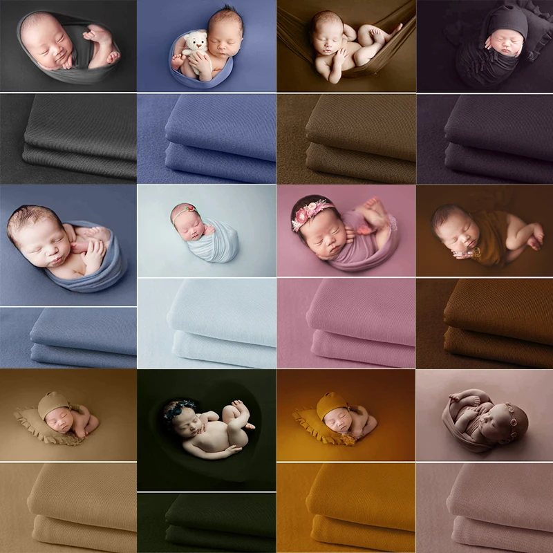 Luxurious Newborn Photography Wrap Blanket & Backdrop Set