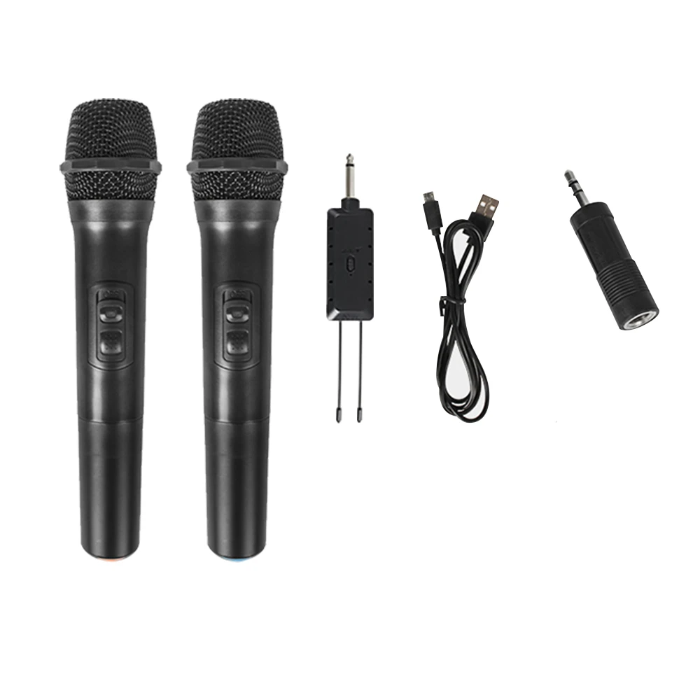 2 Pcs Portable Wireless Microphone for Party Karaoke Home KTV Handheld Microphone Professional microphone wireless microphone Microphones