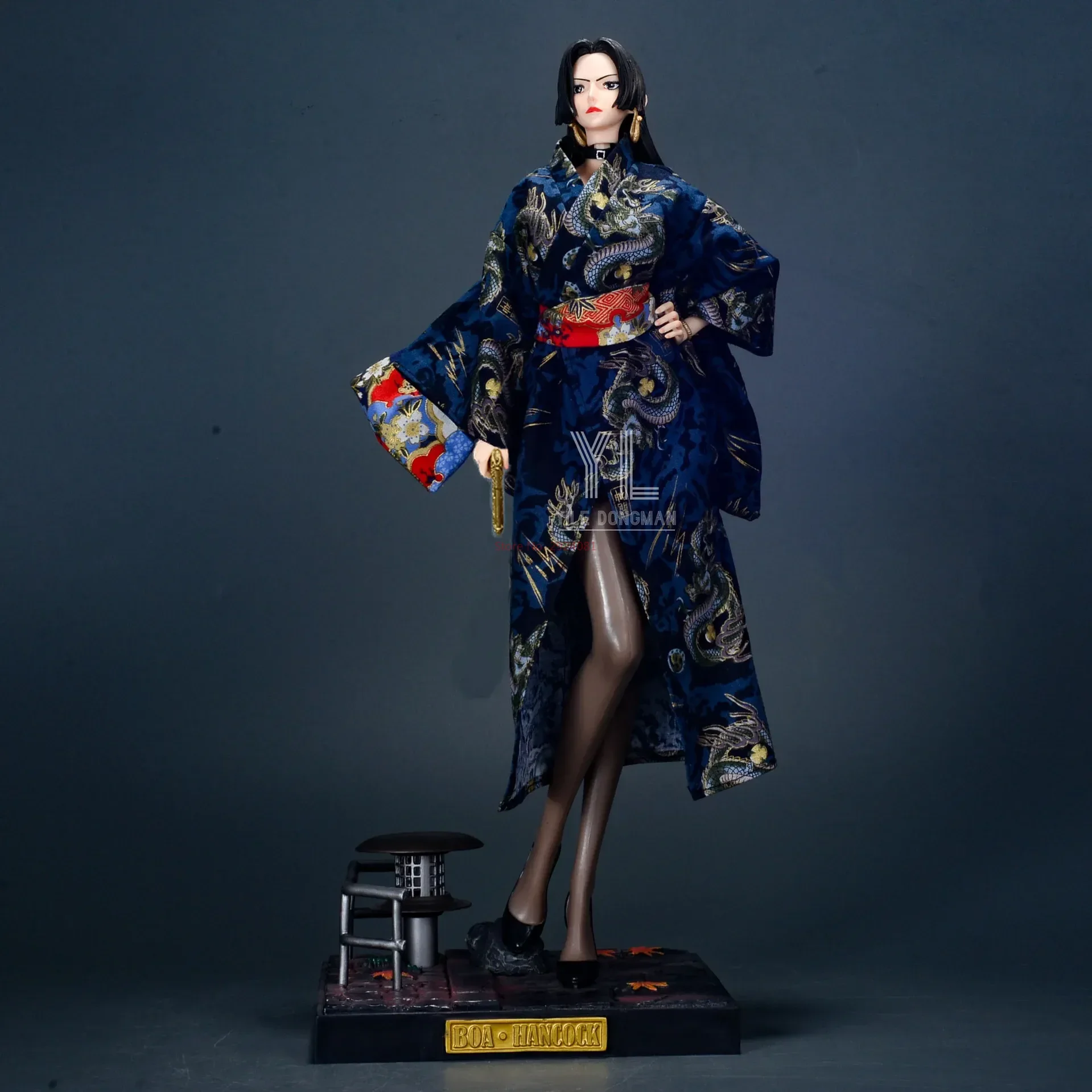 One Piece Anime Figure Uta Kimono Empress Boa Hancock High Quality Model Boutique Large Decorative Desktop Scene Collection Toys