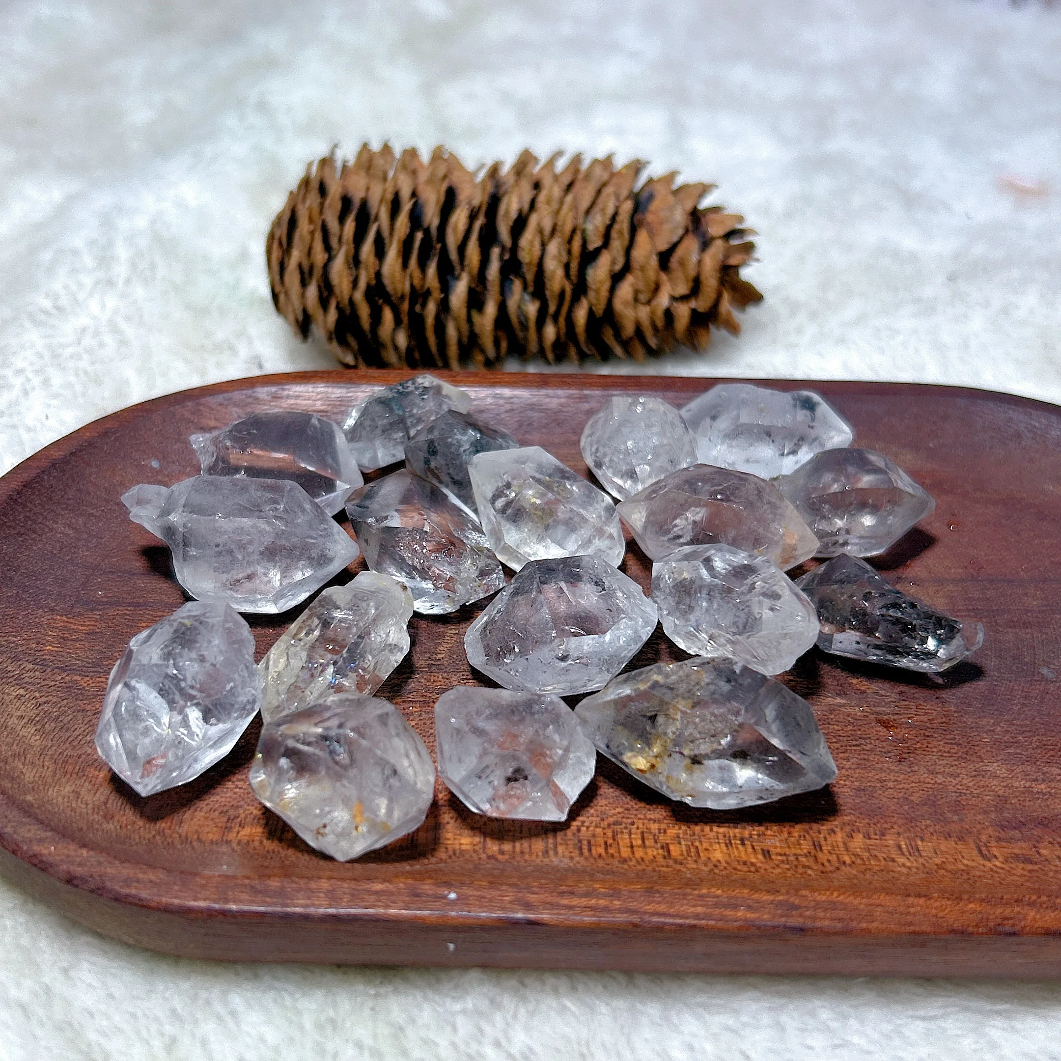 Natural Crystal Herkimer Diamond Specimen Raw Gemstones High Quality Healing Reiki Home Decorations Mineral Energy Gift 2