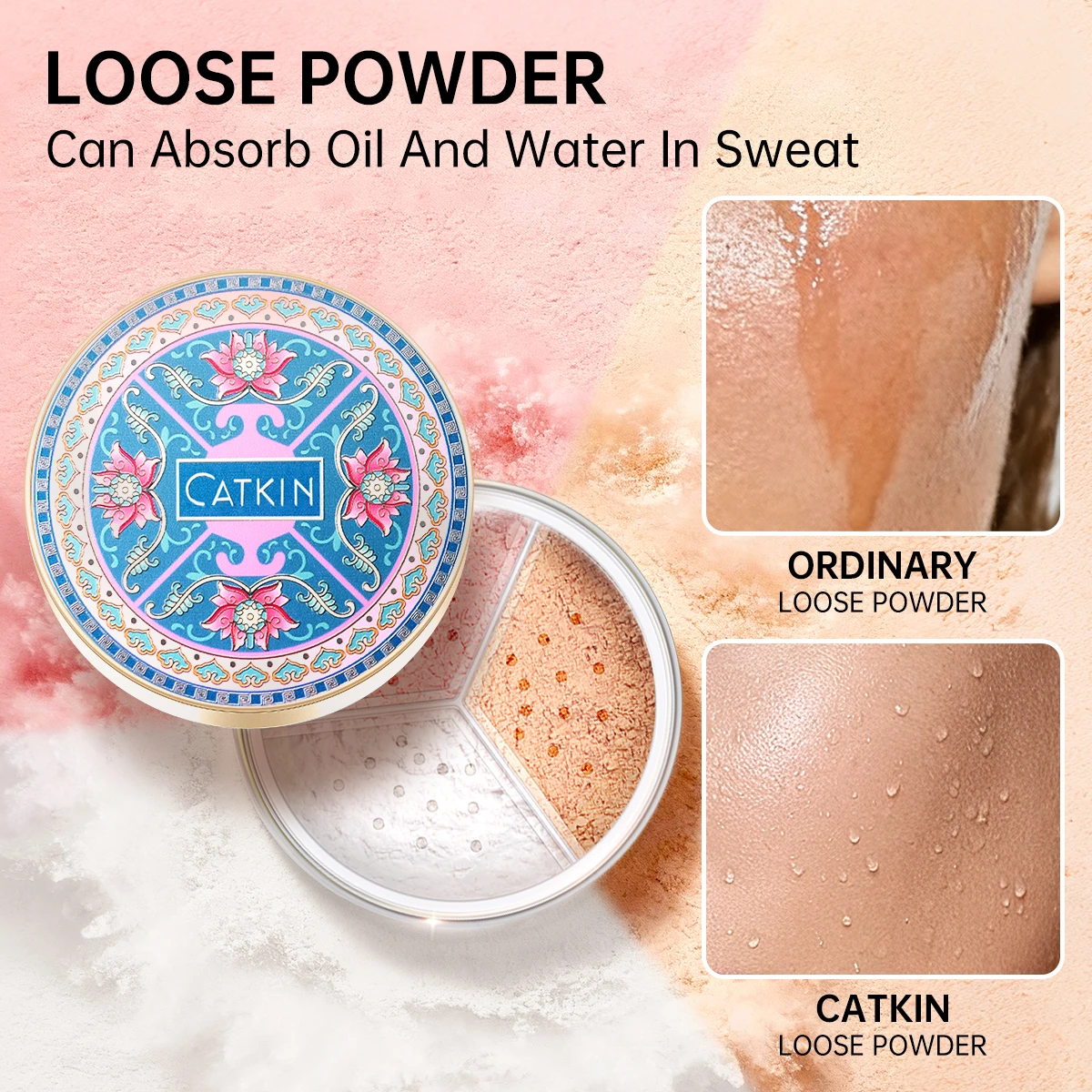 CATKIN Makeup Loose Setting Powder, Oil Control Poreless Face Powder Suitable for All Skin Tones and maintain matte and natural 3 CATKIN Makeup Loose Setting Powder, Oil Control Poreless Face Powder Suitable for All Skin Tones and maintain matte and natural 3